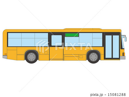 バスの線画イラストのイラスト素材
