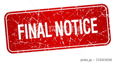 final notice red square grunge isolated stamp final notice red square grunge isolated stamp 15083686