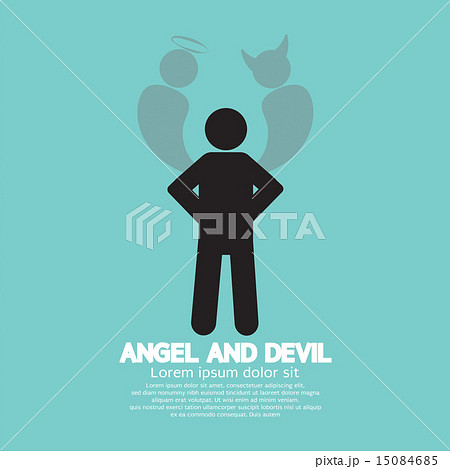 Angel And Devil Dark Side And Bright Side Of Human 15084685