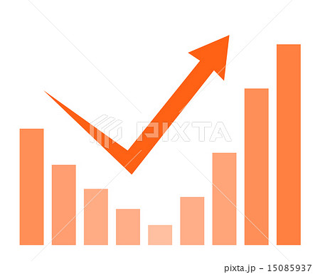 棒グラフのイラスト素材