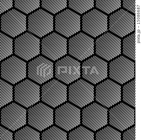 Hexagons pattern. Seamless geometric texture. 15086687