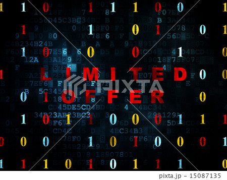 Business concept: Limited Offer on Digital background Business concept: Limited Offer on Digital background 15087135