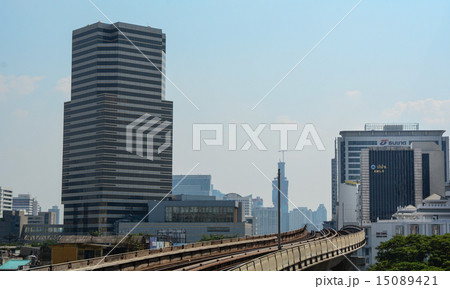 View of street and sky train View of street and sky train 15089421