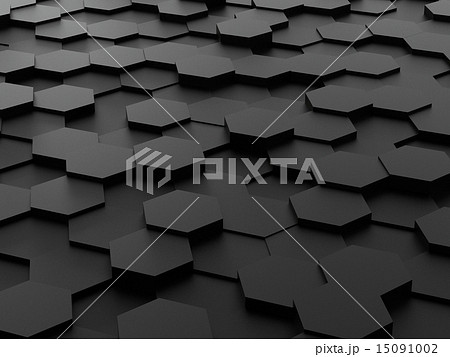 background of 3d hexagon blocks 15091002