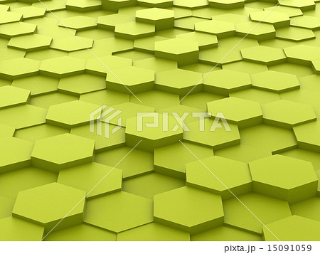 background of 3d green hexagon blocks background of 3d green hexagon blocks 15091059