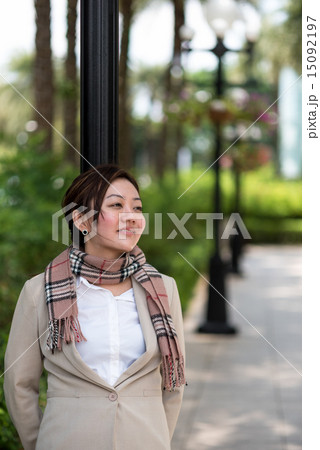 Business grow with happiness and bright future 15092197