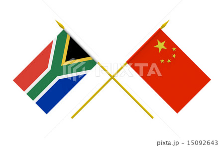Flags, China and South Africa 15092643