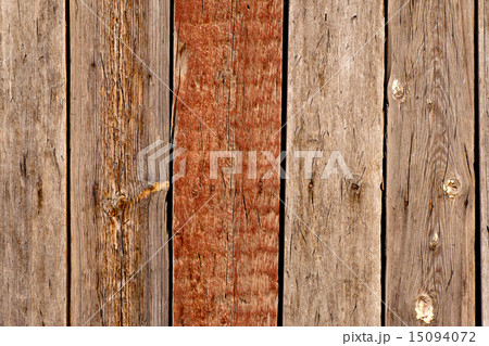 Wooden background with one painted in brown plank Wooden background with one painted in brown plank 15094072