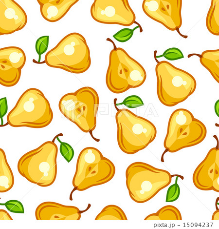 Seamless pattern with stylized fresh ripe pears Seamless pattern with stylized fresh ripe pears 15094237