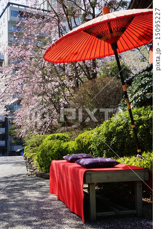 4月和風・お休み処06花見の宴 15095227