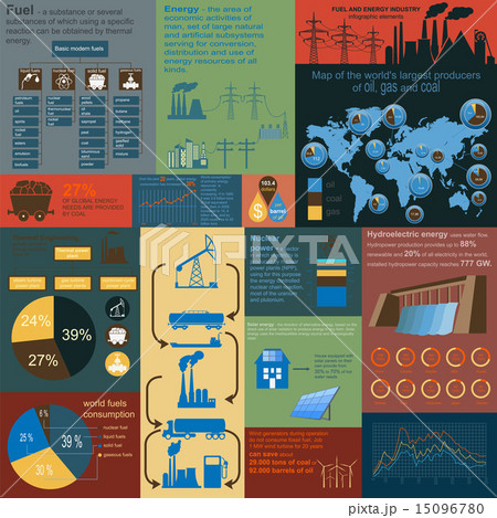 Fuel and energy industry infographic 15096780