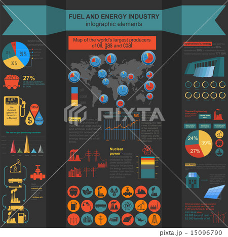 Fuel and energy industry infographic 15096790