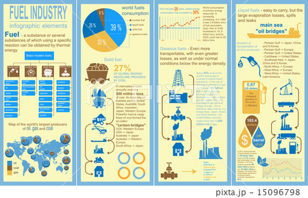 Fuel industry infographic, set elements 15096798