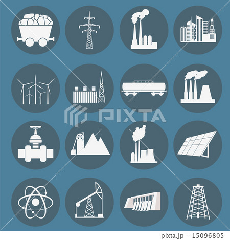 Set 16 fuel and energy icons 15096805