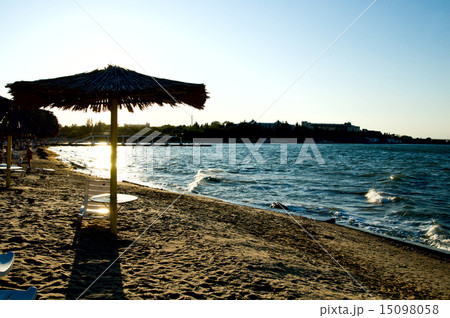 sunset on a beach in Sevastopol sunset on a beach in Sevastopol 15098058