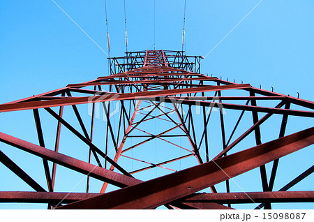 high voltage transmission tower 15098087