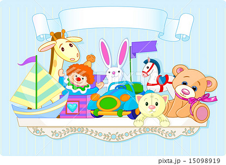 Blue toy shelf Blue toy shelf 15098919