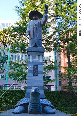 The Statue Of Ieyasu Tokugawa North Of The Stock Photo