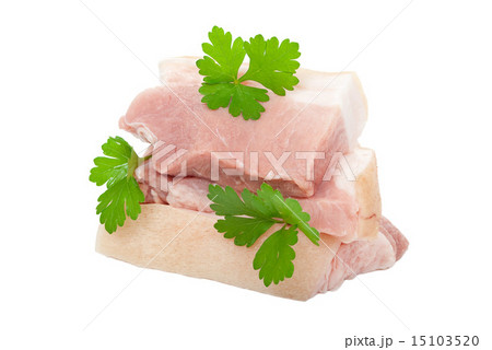 Raw pork with parsley Raw pork with parsley 15103520