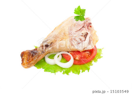 Grilled chicken with fresh vegetables Grilled chicken with fresh vegetables 15103549