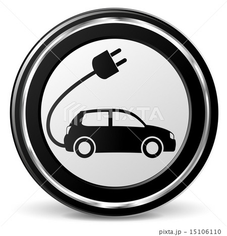 Vector electric car icon Vector electric car icon 15106110