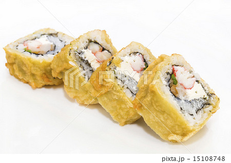 delicious seafood sushi at a Japanese restaurant 15108748