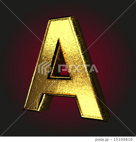 vector golden letter 15109810