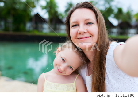 Mother and daughter selfie 15111390