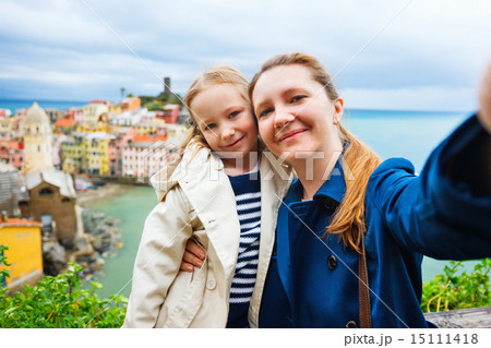 Family taking selfie in Italy Family taking selfie in Italy 15111418