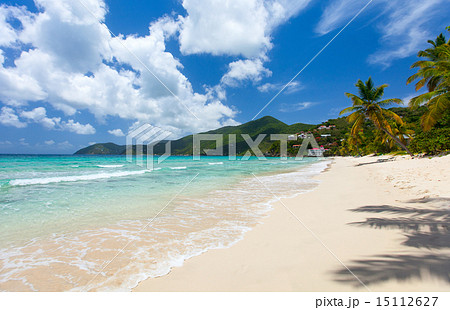 Beautiful tropical beach at Caribbean 15112627