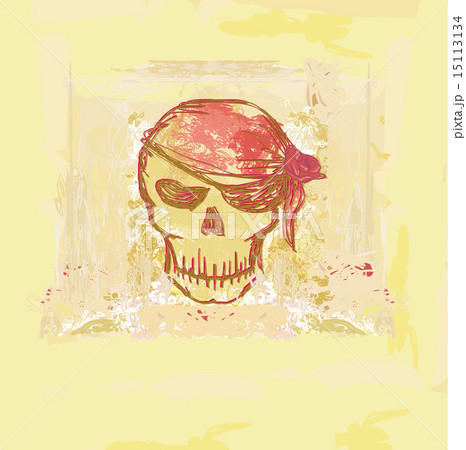 Skull Pirate - retro card Skull Pirate - retro card 15113134