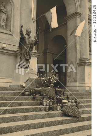 statue of Pope John Paul II 15113429