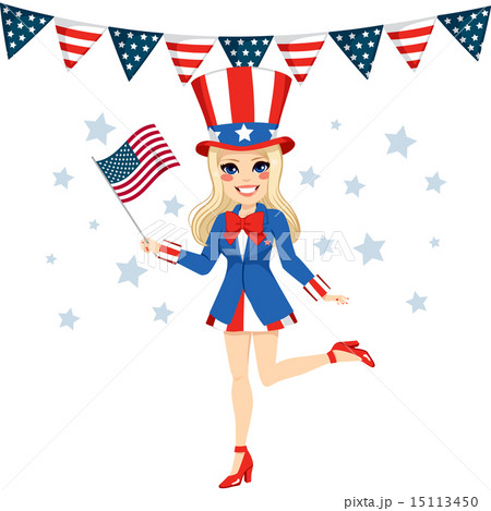 Uncle Sam Woman Disguise 15113450
