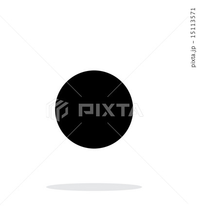 New moon abstract simple icon on white background. 15113571