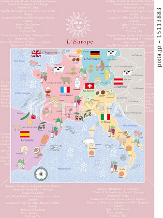 ヨーロッパのフードマップ（フランス語） 15113883
