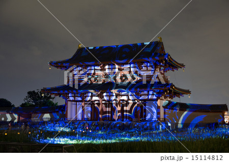 平城京天平祭 朱雀門 一期一会の極彩 デジタル掛軸 15114812
