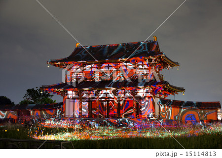 平城京天平祭 朱雀門 一期一会の極彩 デジタル掛軸 15114813