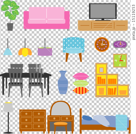 Furniture Interior Stock Illustration