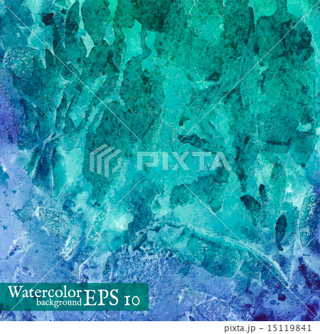 Vector watercolor background. Abstract art hand paint. 15119841