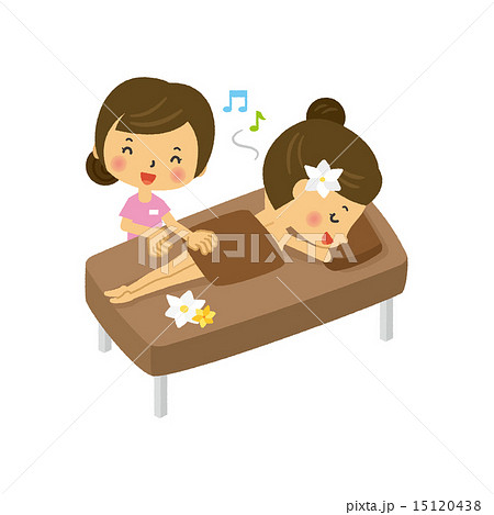 Beauty Treatment Salon Two Heads Series Stock Illustration