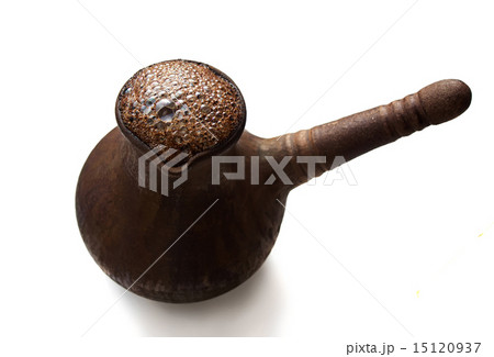 Turkish coffee pot isolated on white background Turkish coffee pot isolated on white background 15120937