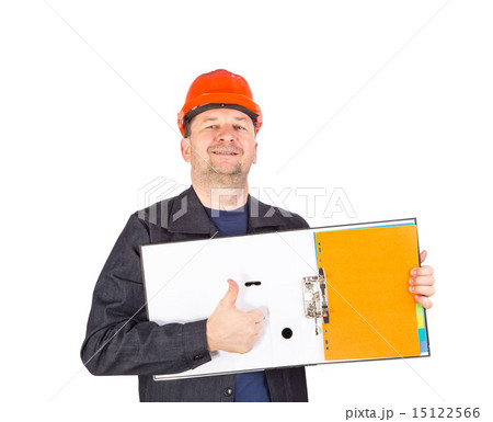 Worker with folder 15122566