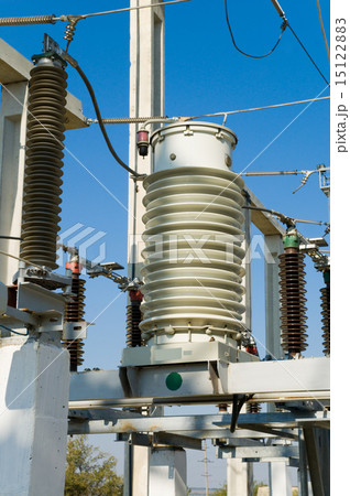 switch in high-voltage substation on 110 000 volt switch in high-voltage substation on 110 000 volt 15122883