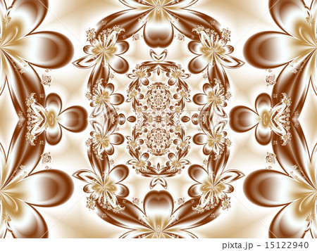 Flower pattern in fractal design.  15122940
