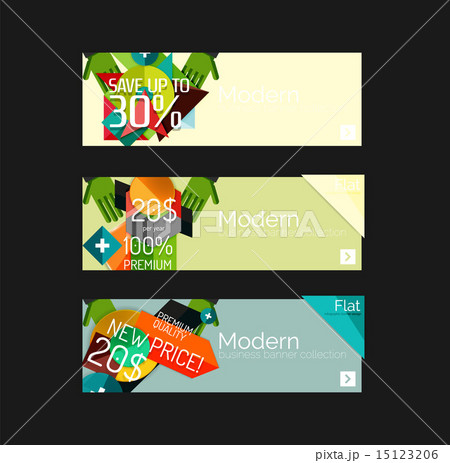Set of banners with stickers, labels and elements for sale 15123206