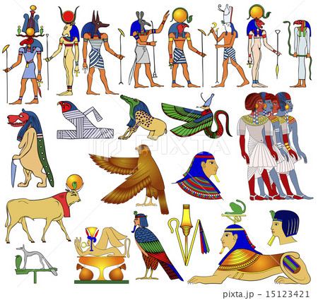 Various themes of ancient Egypt - vectorのイラスト素材 [15123421