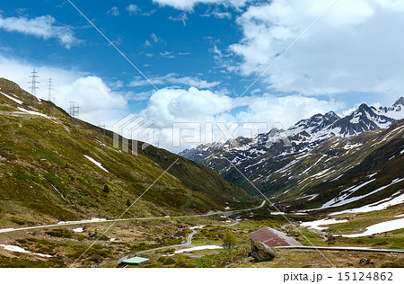 Passo del San Gottardo summer landscape (Switzerland). 15124862