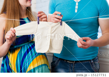Beautiful young couple expecting baby 15127731