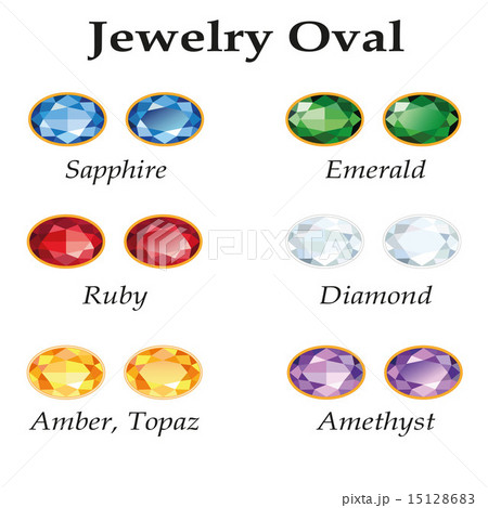 Jewelry Oval. Isolated Objects 15128683