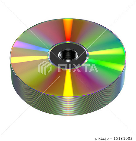 CD or DVD disk on white background 15131002